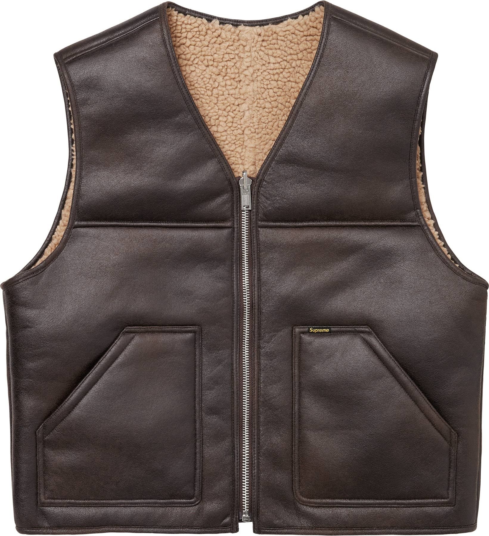 Reversible Faux Shearling Vest view 18